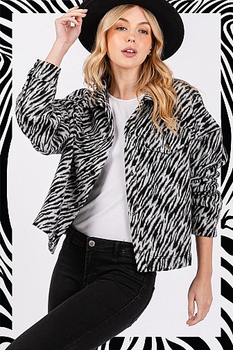 ZEBRA PRINT JACKET