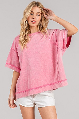 RELAXED MINERAL WASH VINTAGE SEAM TEE