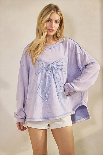 WHIMSY BOW SWEATSHIRT