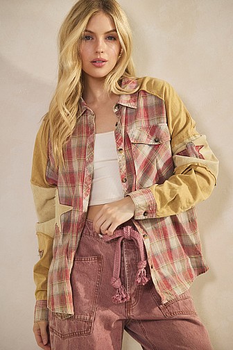 RUSTIC STAR MIXED FLANNEL